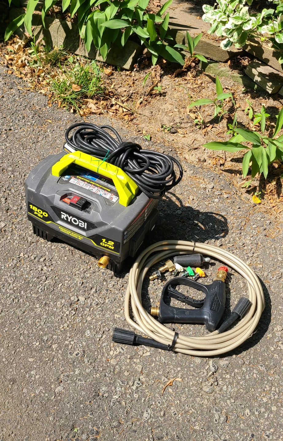 Compact Ryobi Pressure Washer 1800PSI - Excellent Condition