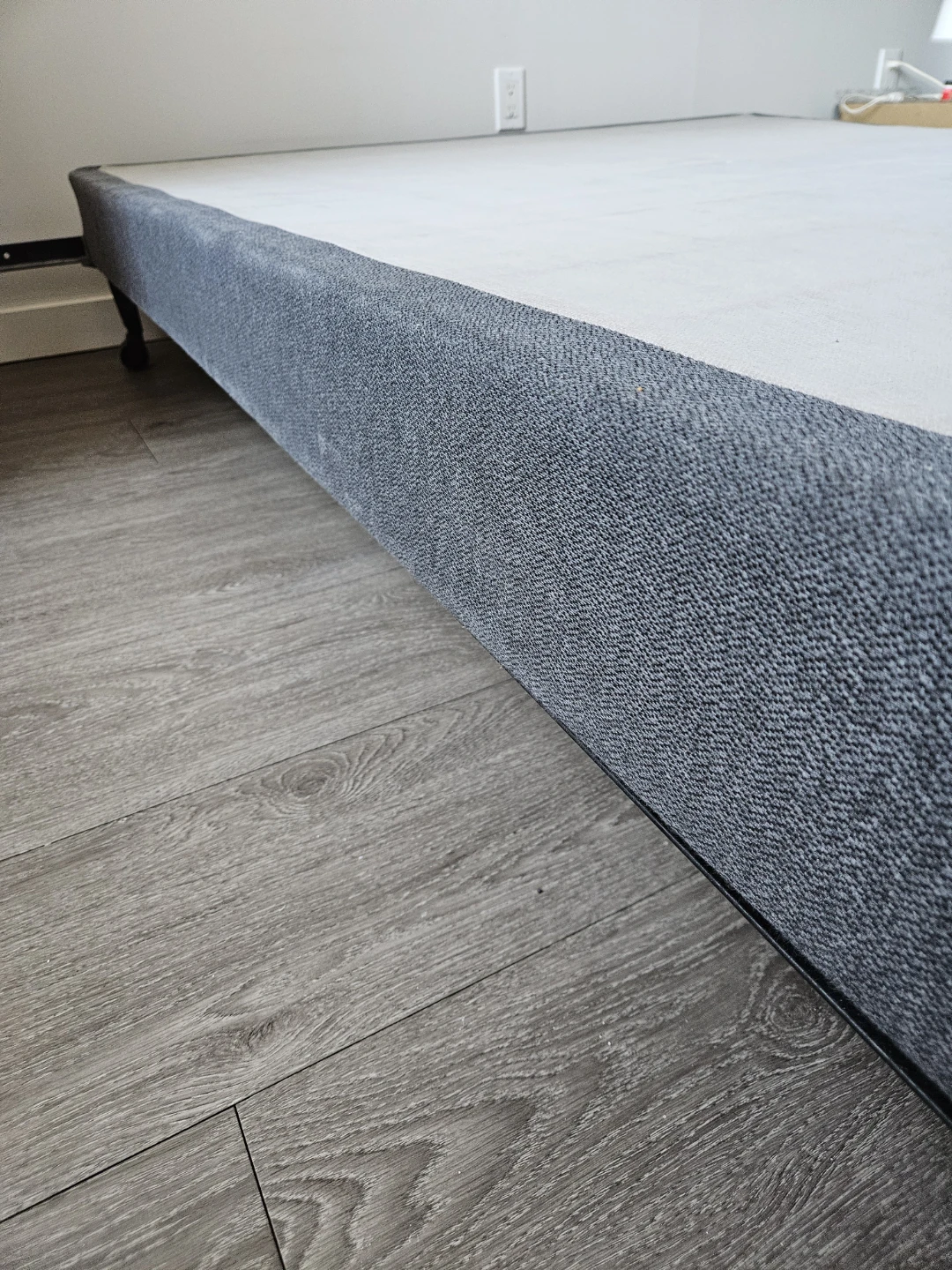 Queen Box Spring and Metal Bed Frame - photo 3