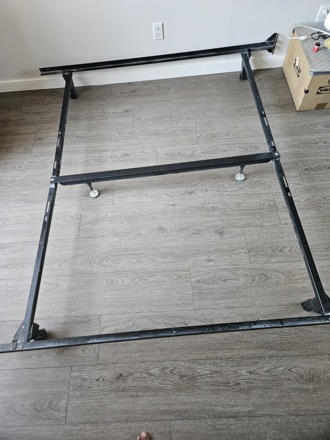 Queen Box Spring and Metal Bed Frame - photo 5