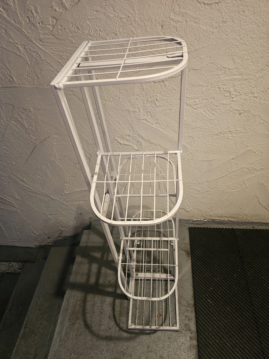 White Metal Plant Stand - photo 2