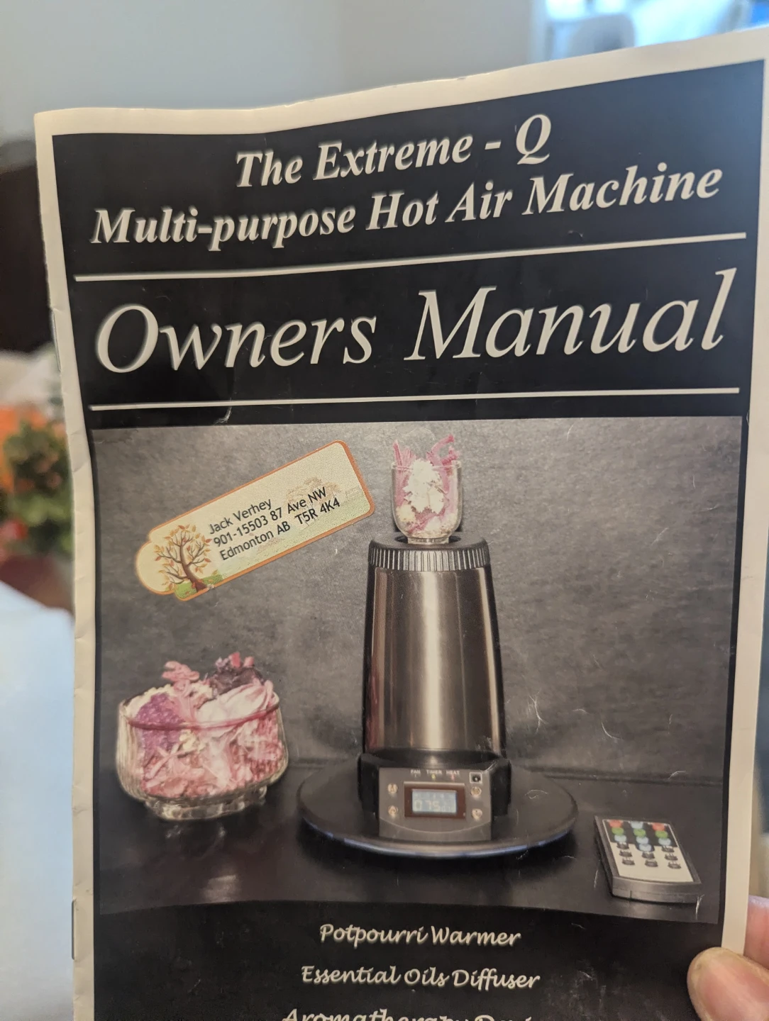 Extreme-Q Multi-purpose Hot Air Machine Potpourri Warmer