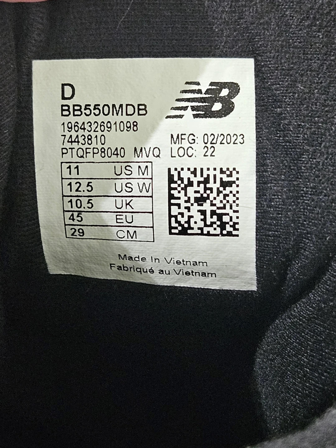 New Balance BB550MDB Sneakers Size 11 - photo 4