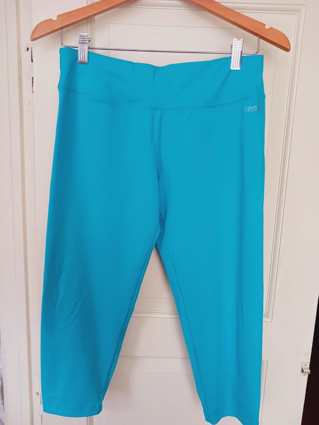 Calvin Klein Performance Capris Blue Leggings. Size L - photo 3
