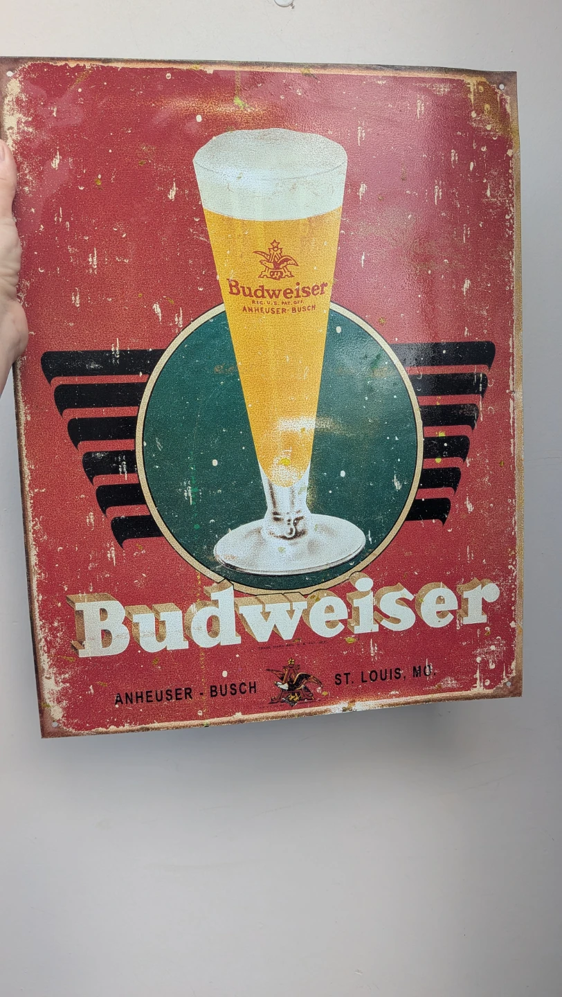 Budweiser Metal Sign