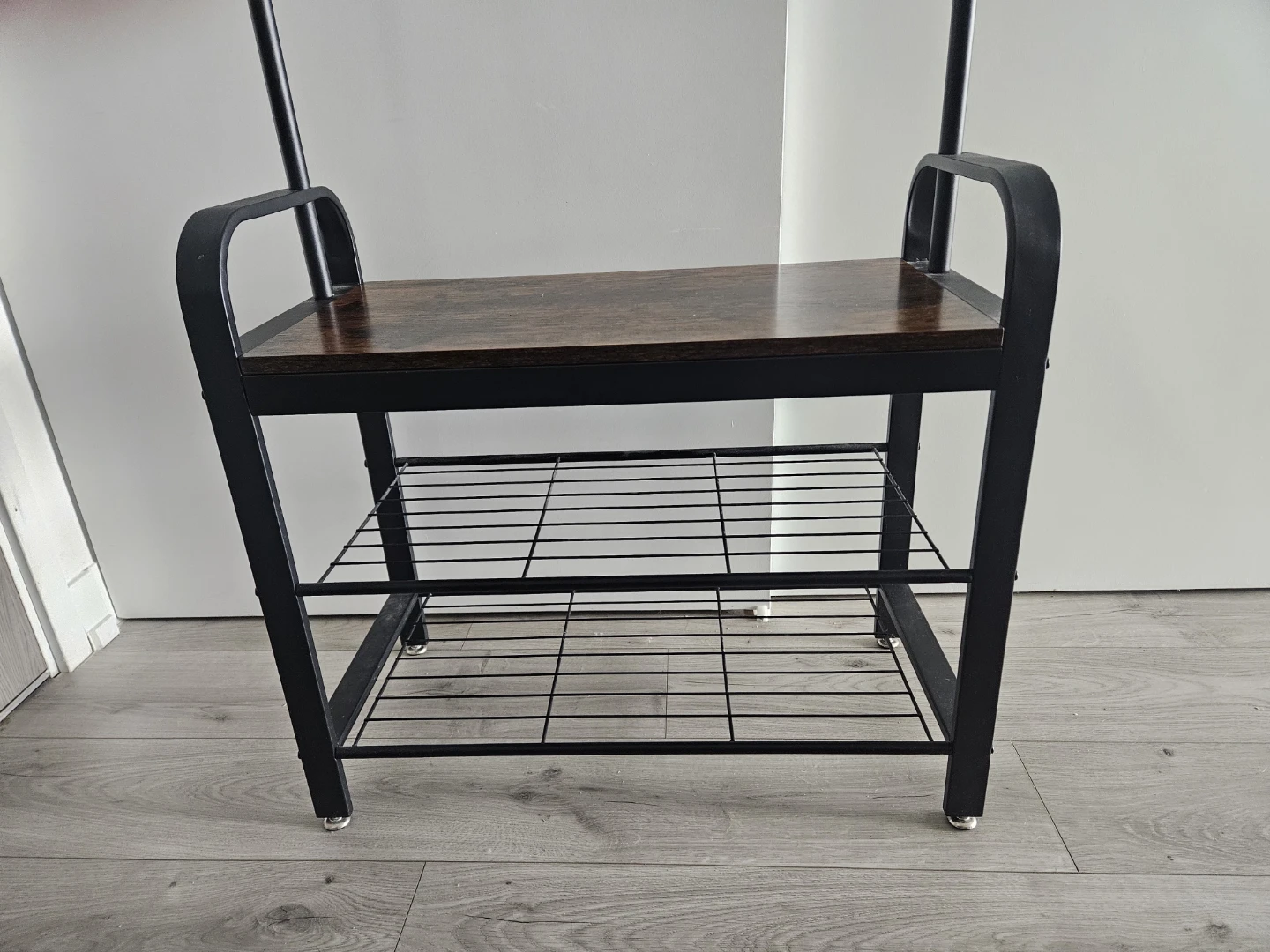 Hall Tree with Shoe Rack and Bench - photo 2