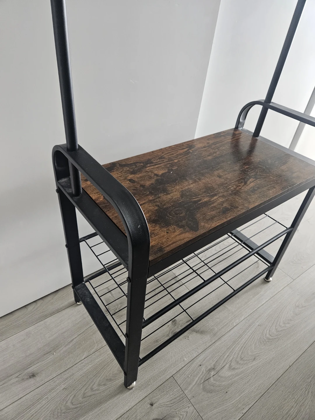 Hall Tree with Shoe Rack and Bench - photo 4