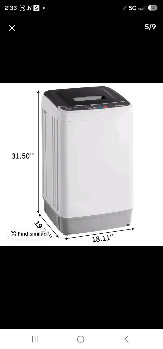 Compact Portable Washing Machine with Spin Dryer