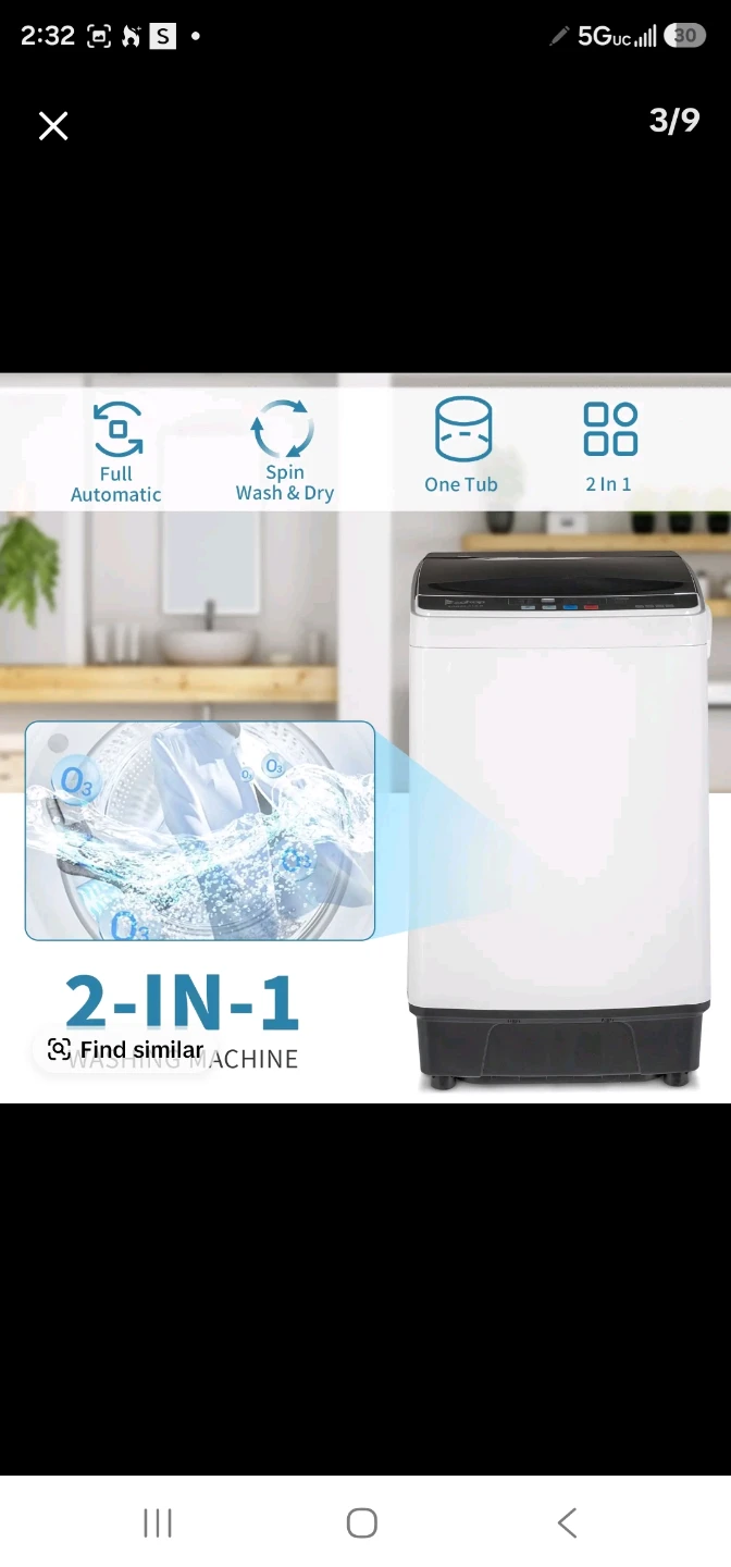 Compact Portable Washing Machine with Spin Dryer - photo 4