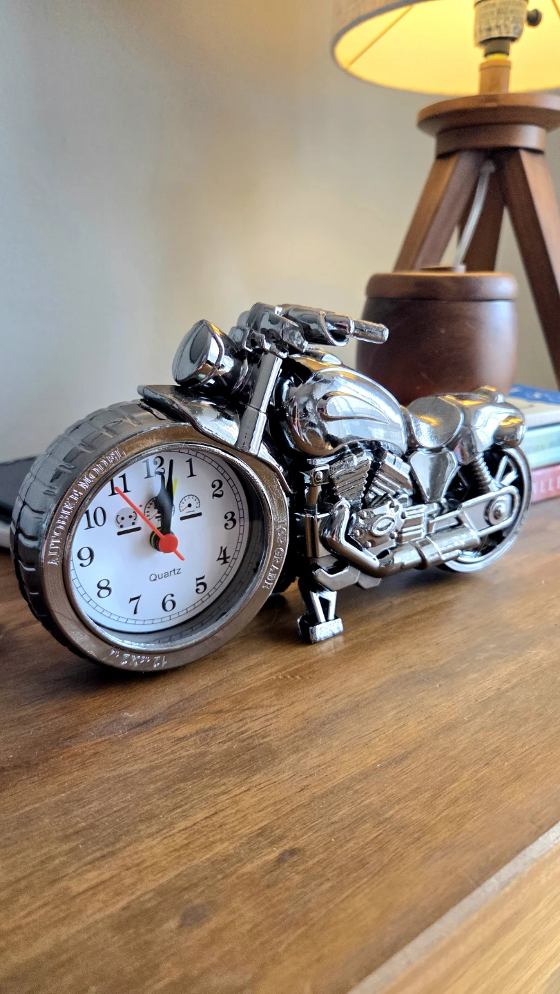Vintage Motorcycle Alarm Clock *new - photo 2