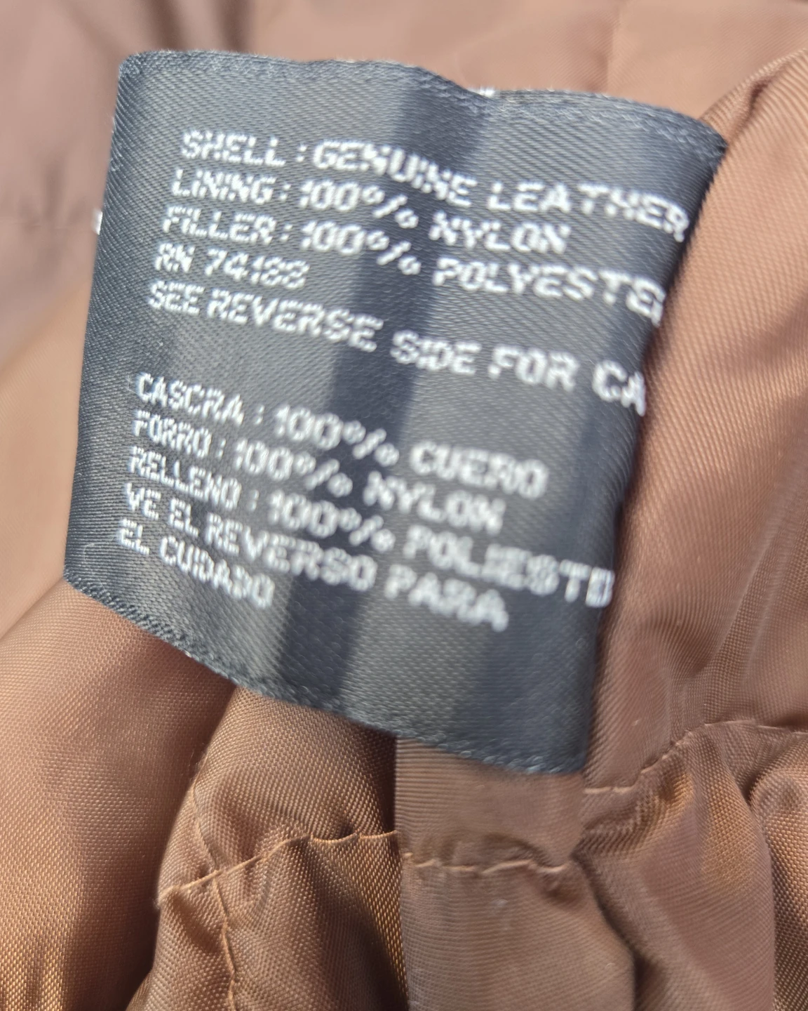 Men's Brown Suede Leather Jacket.  Vintage. EUC. 2XL, XXL. - photo 5