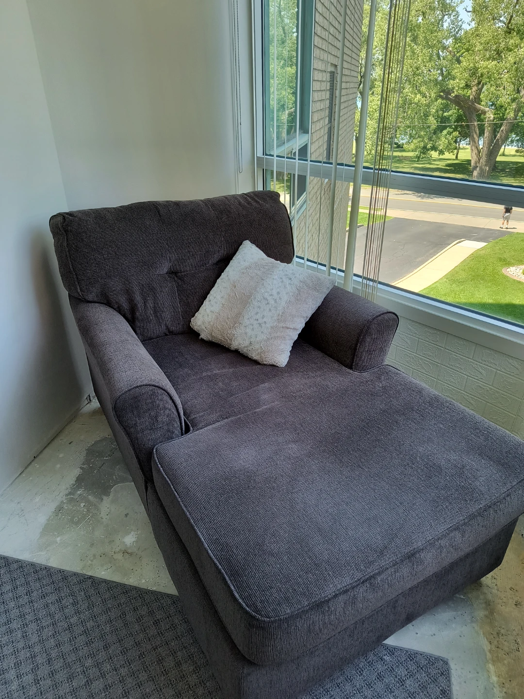 Brown Sofa with Chaise