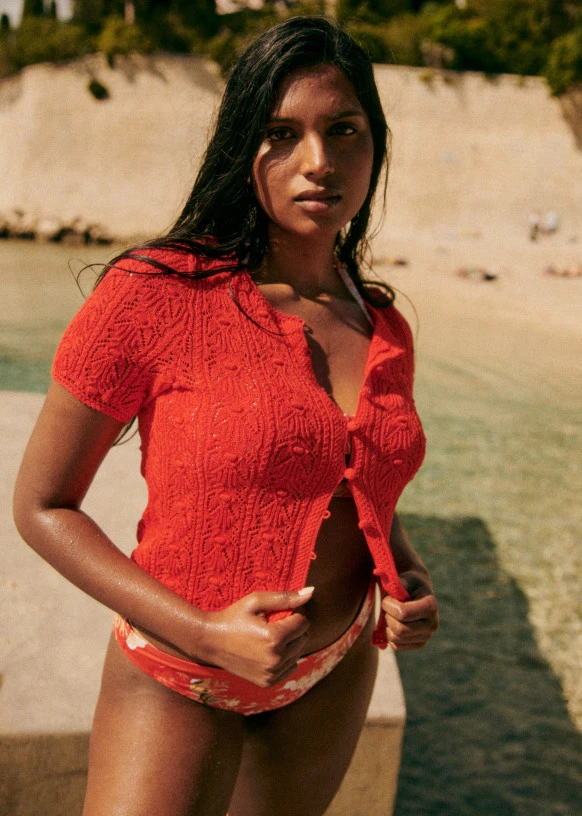 Sézane Cybele sweater in red - photo 2