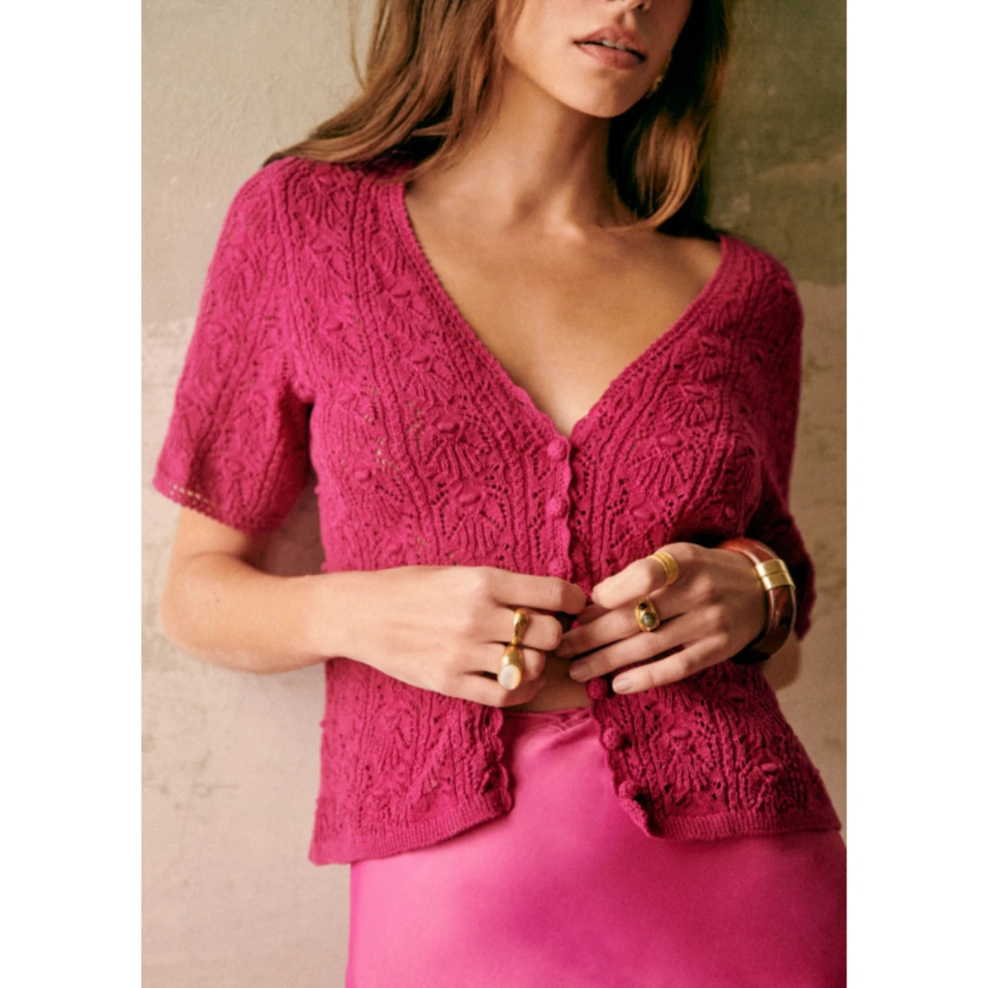 Sézane Cybele sweater in red - photo 4