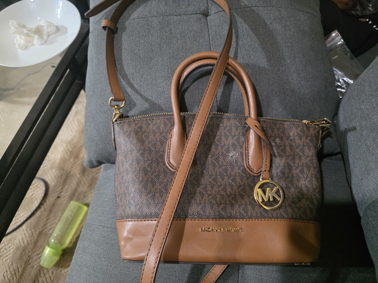 Michael Kors Brown Signature Satchel Bag