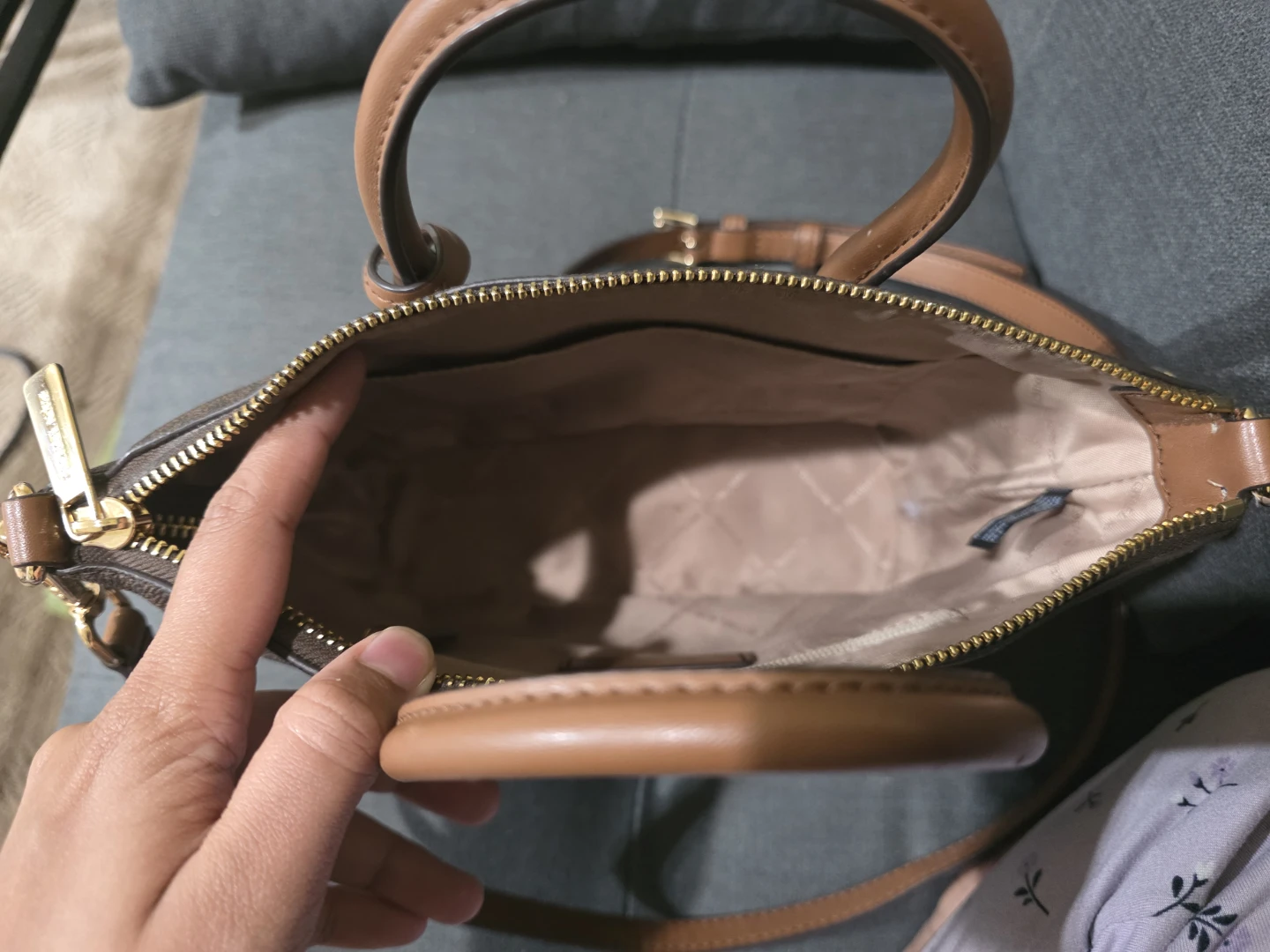 Michael Kors Brown Signature Satchel Bag - photo 4