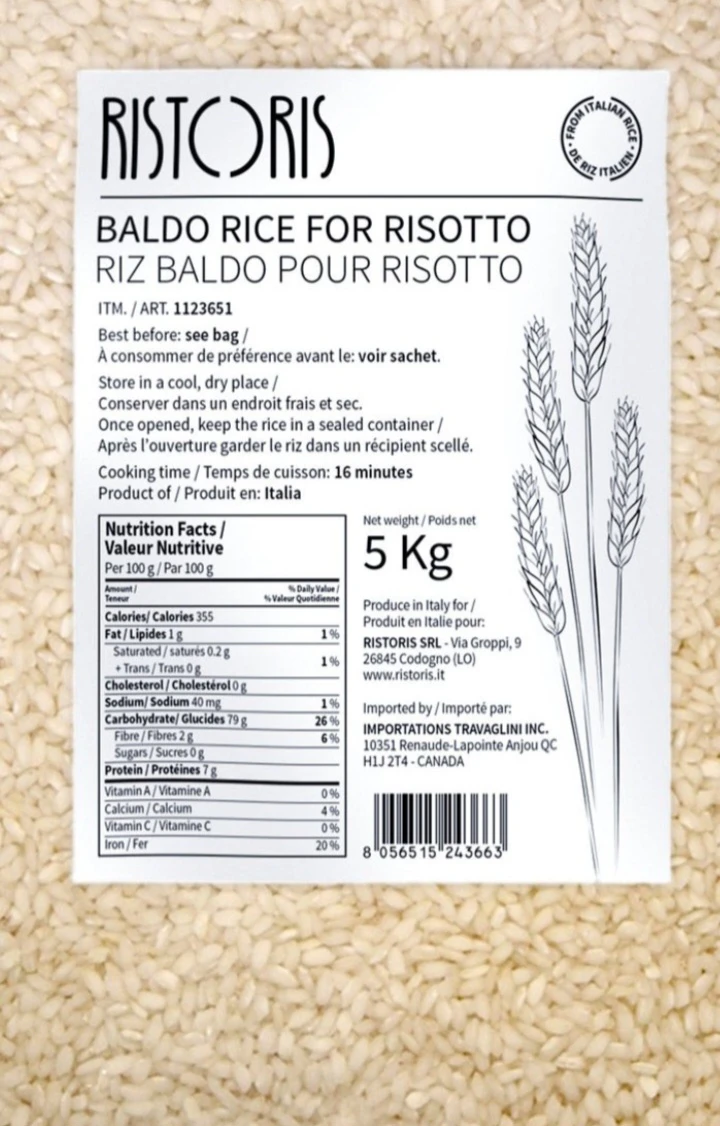 Ristoris Baldo Rice for Risotto - 5 kg - photo 2