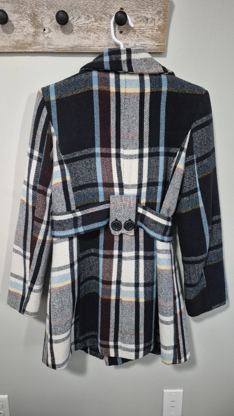 Plaid Double Breasted Coat - photo 2