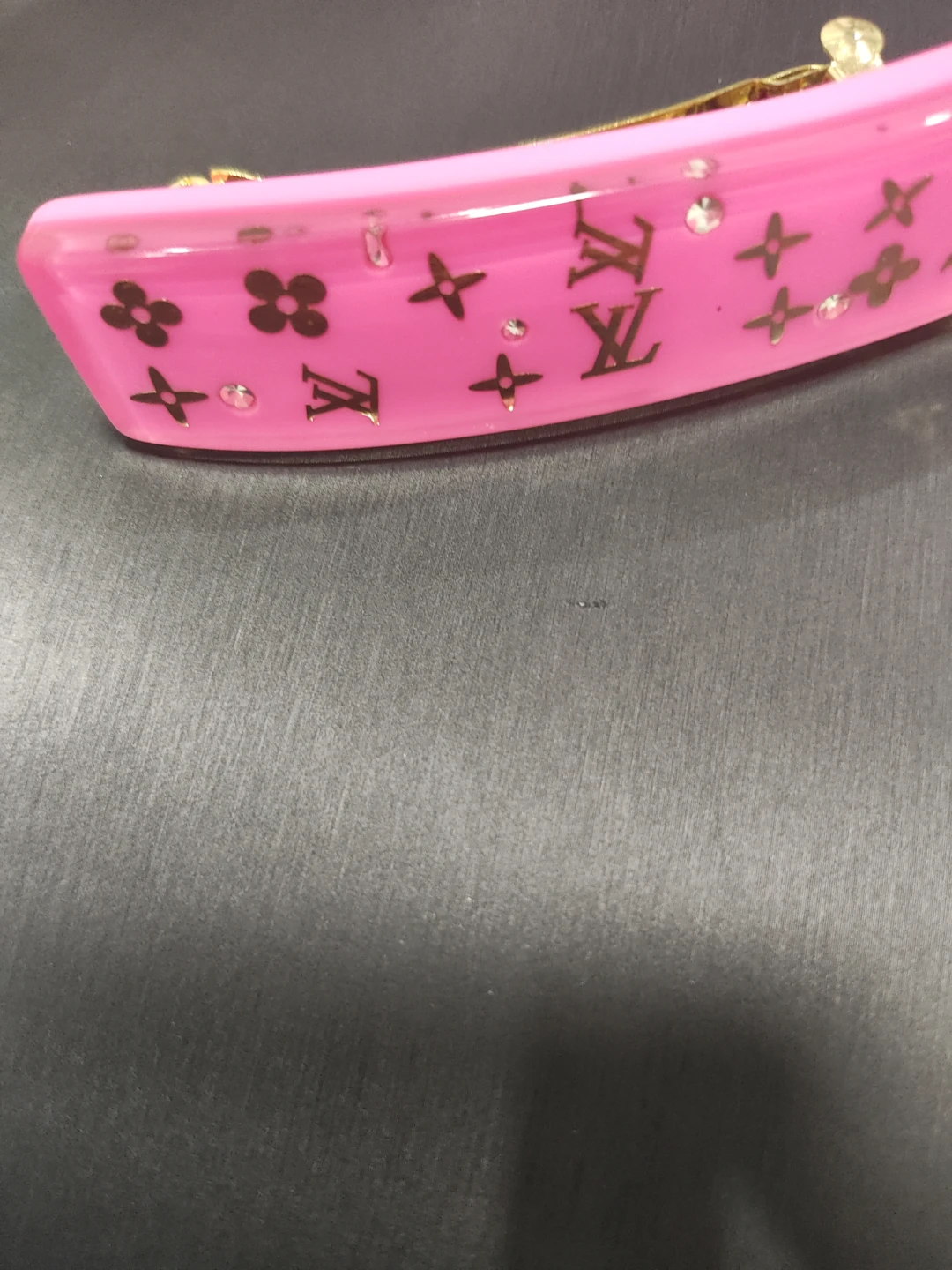 Louis Vuitton Pink Monogram Hair Clip