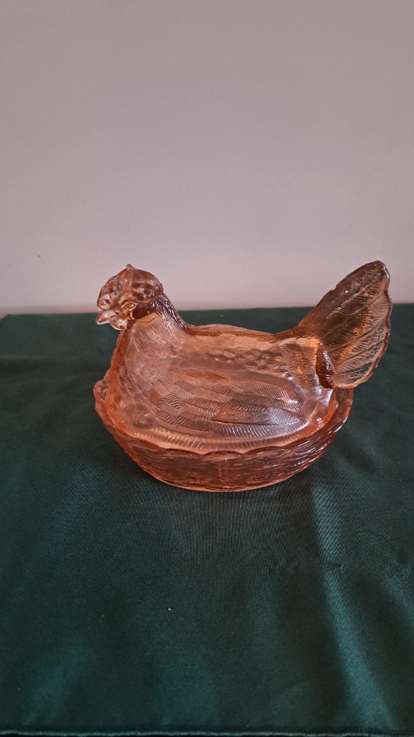 Vintage Nesting Hen Candy Dish