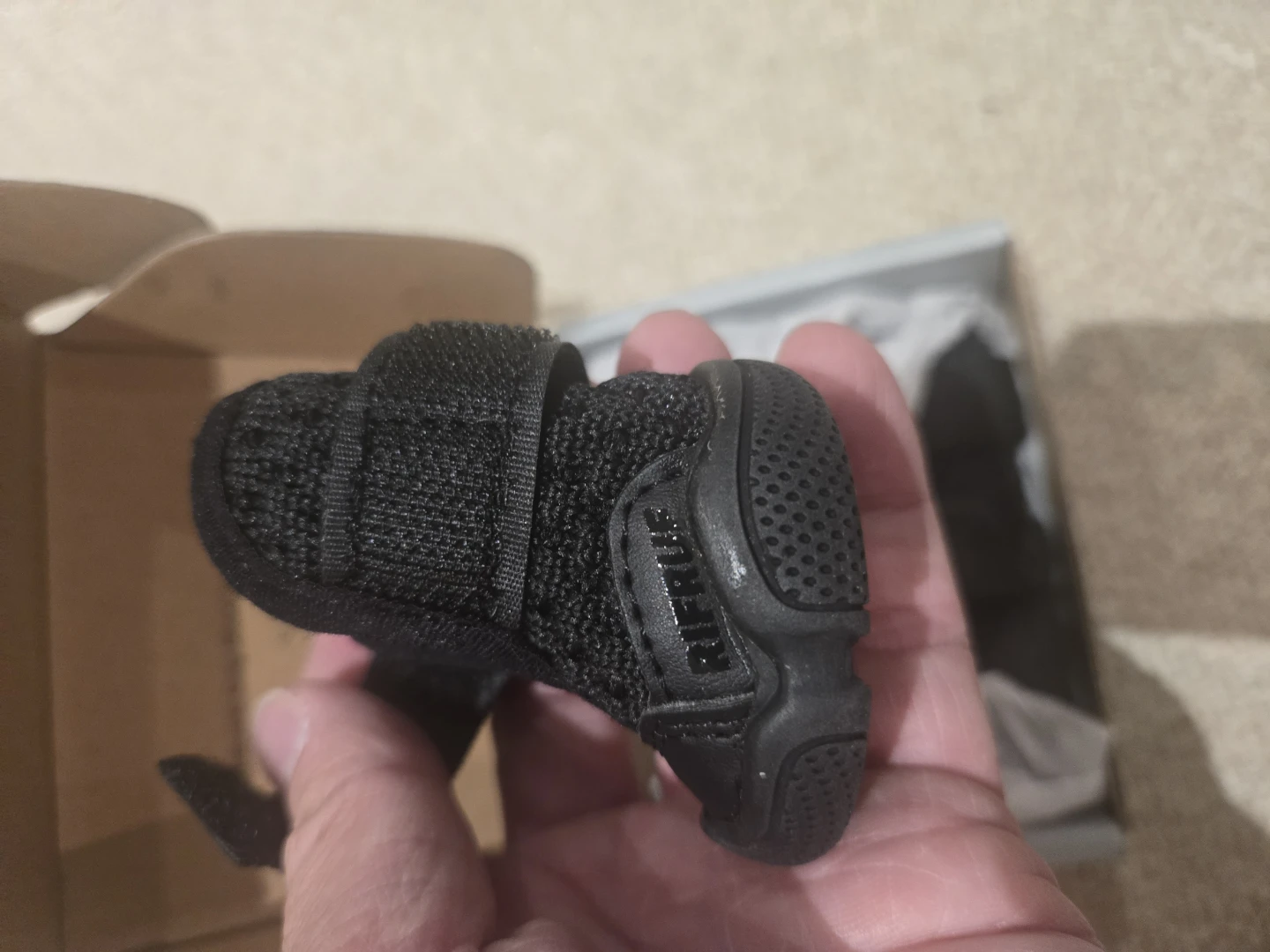 RIFRUF Dog Booties Size 0 Black/Black x4 $100 retail price