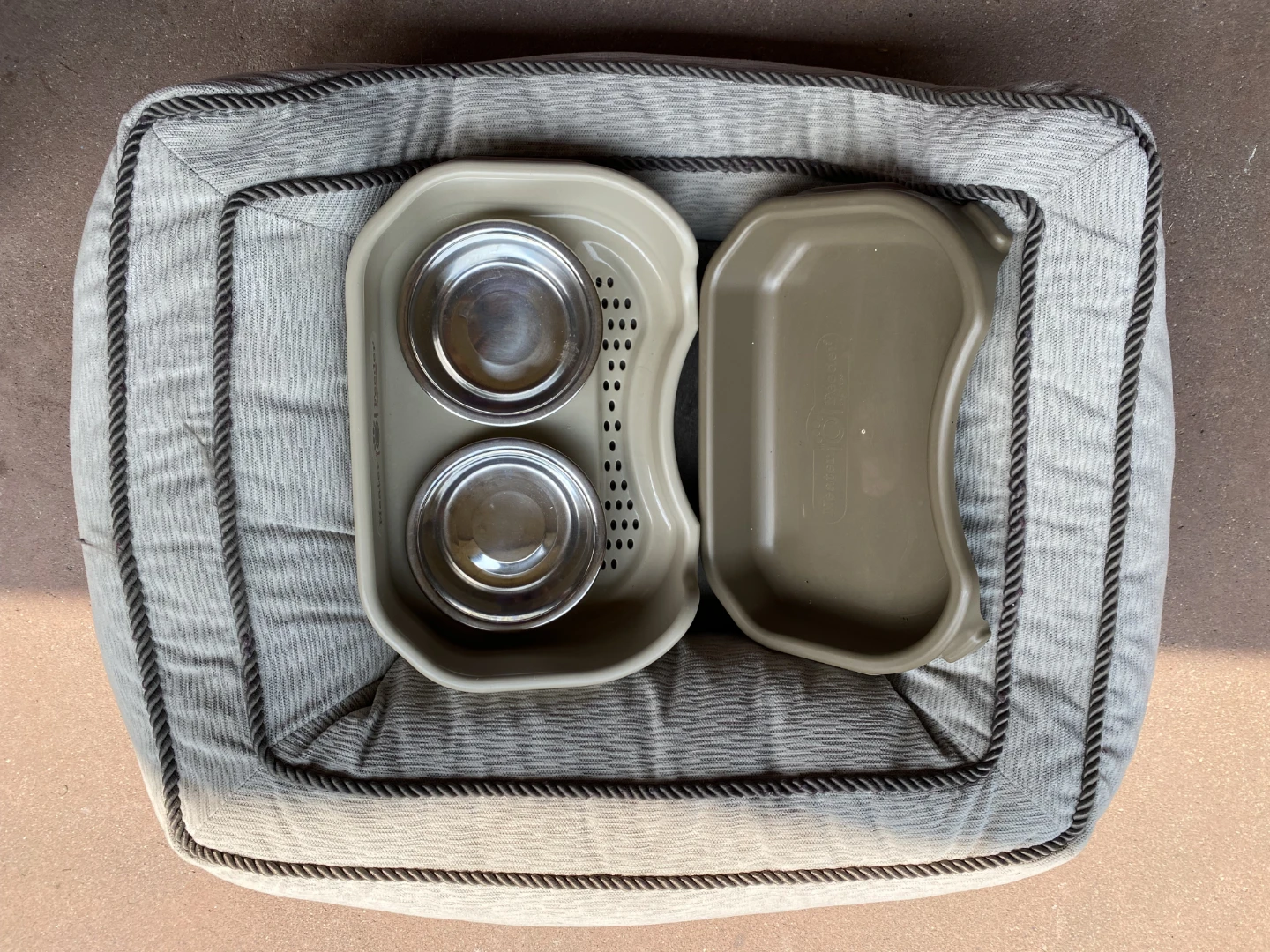 Kirkland Signature Dog Bed  +  Bowls