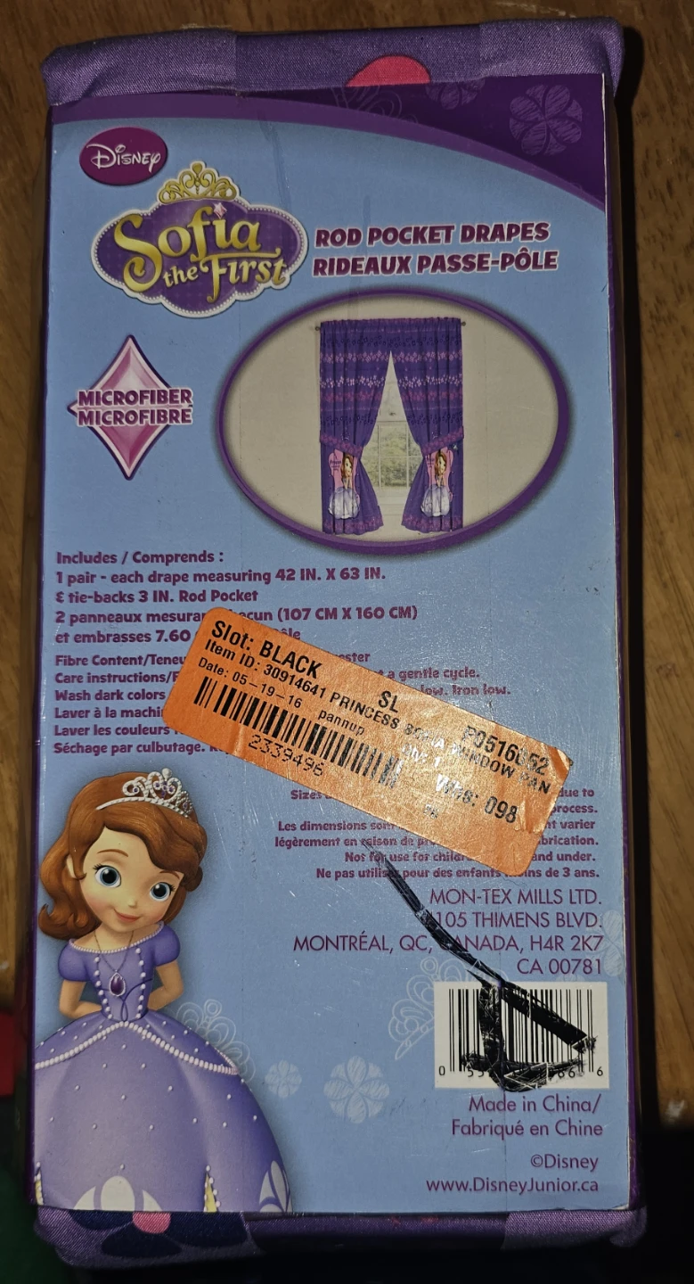 Disney Sofia the First Rod Pocket Drapes. - photo 2