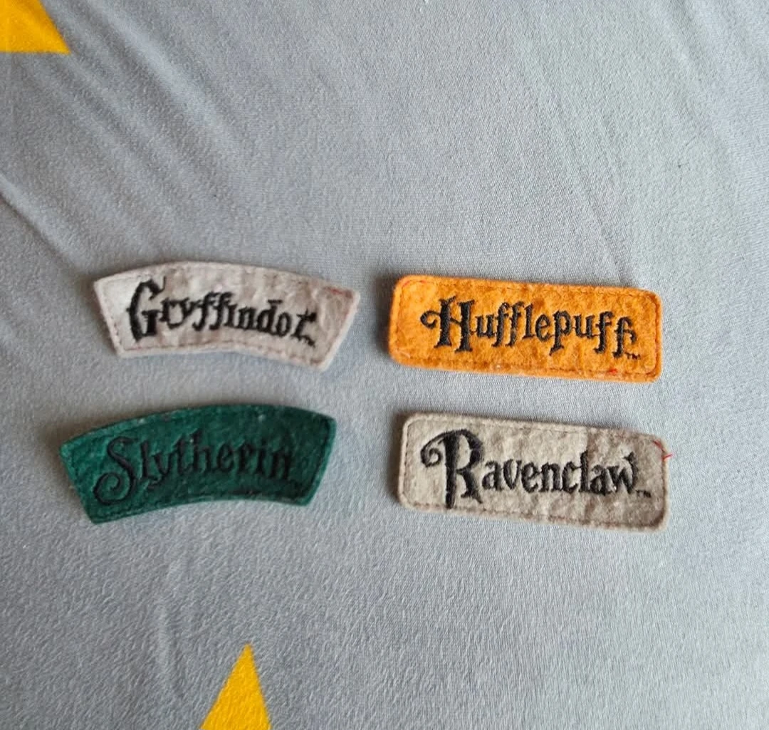 Harry Potter House Patches