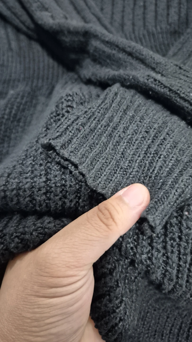 Knitted black dress L - photo 2