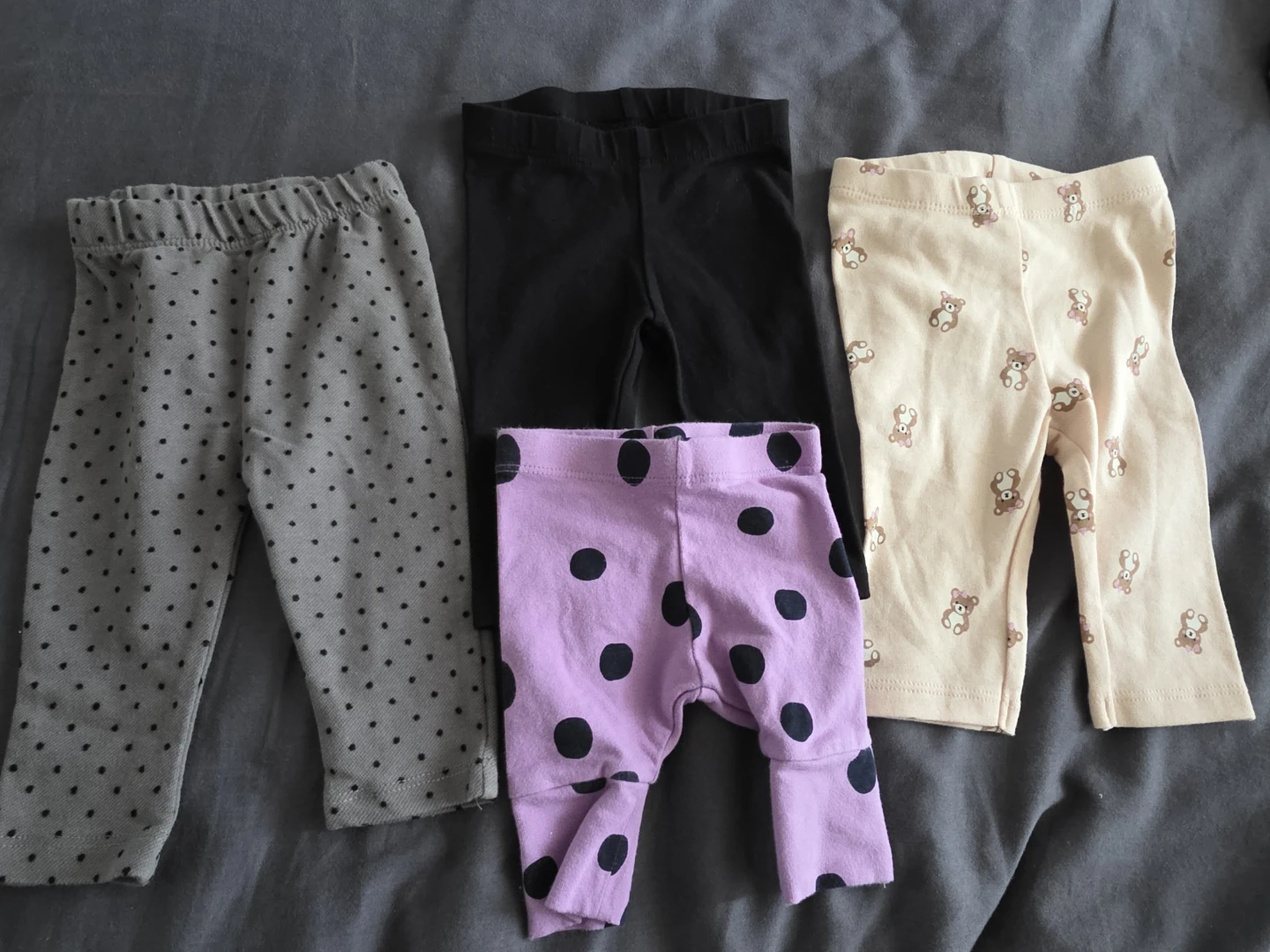 Baby Leggings - 4 Pack 0-3Months