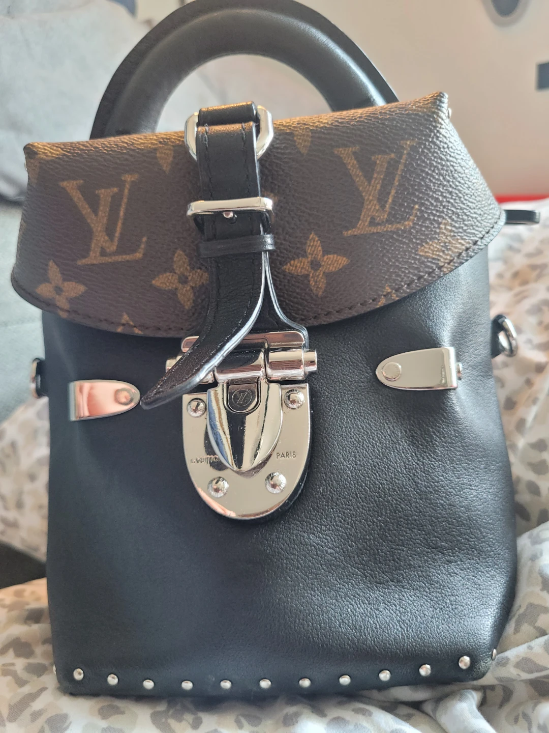Louis Vuitton Studded Monogram Camera Box Bag