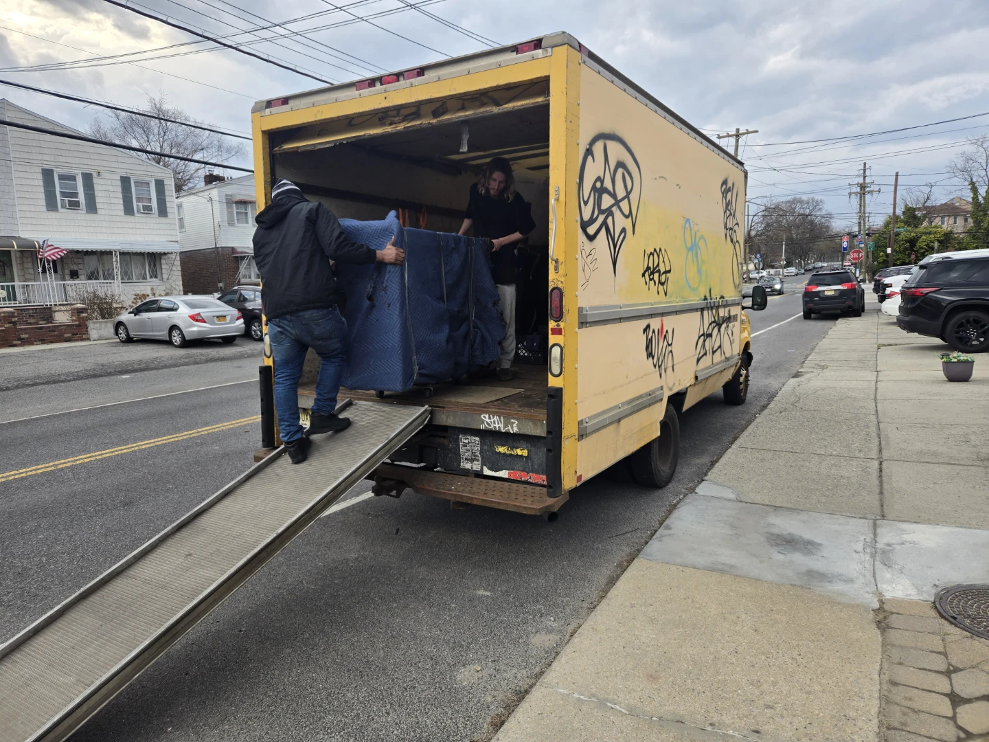 Moving Truck with furniture