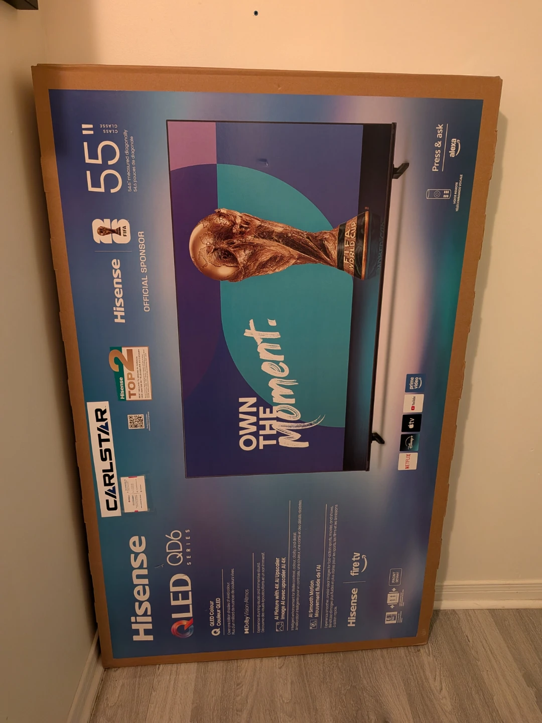 Hisense 55" QLED QD6 Series Smart TV