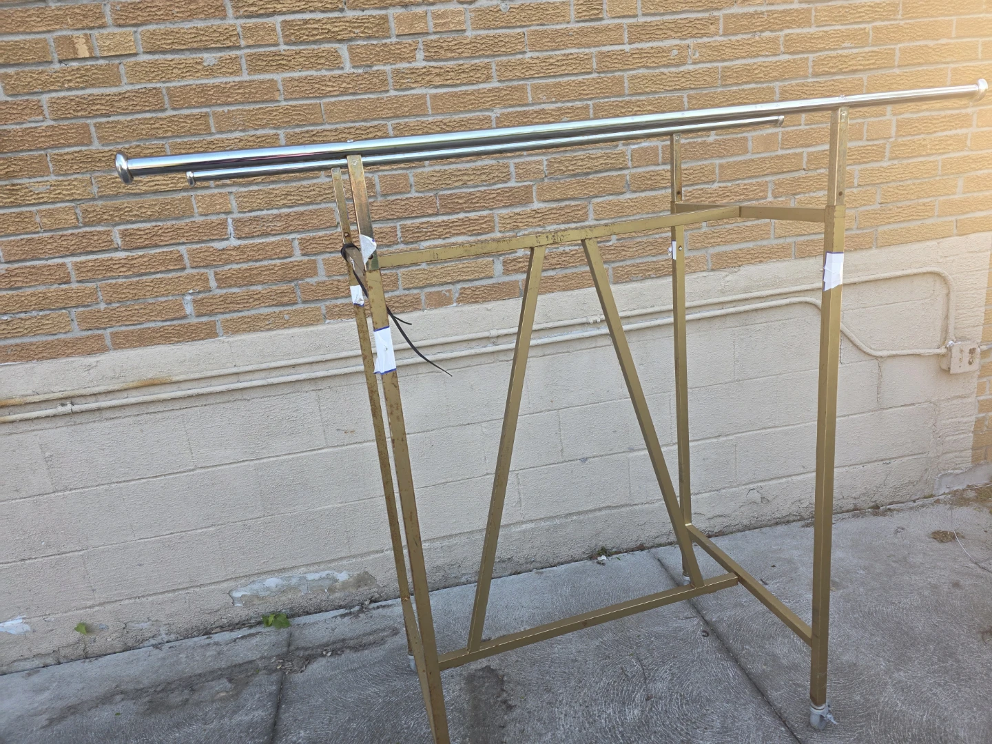 Gold Metal Clothing Rack