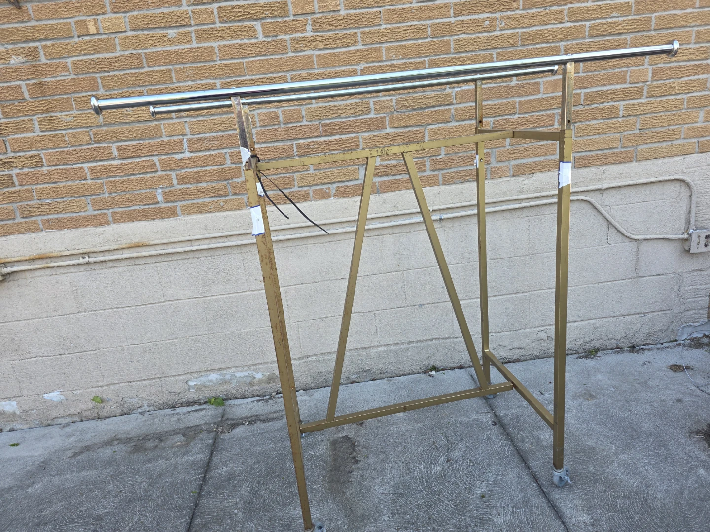 Gold Metal Clothing Rack - photo 2