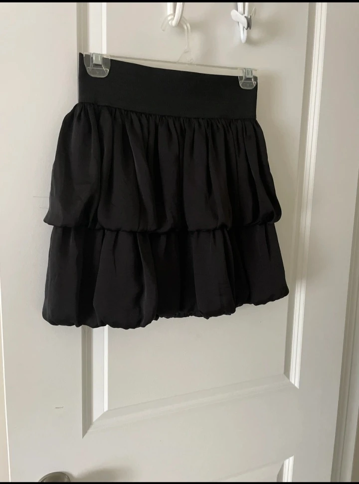 Black Ruffle Skirt