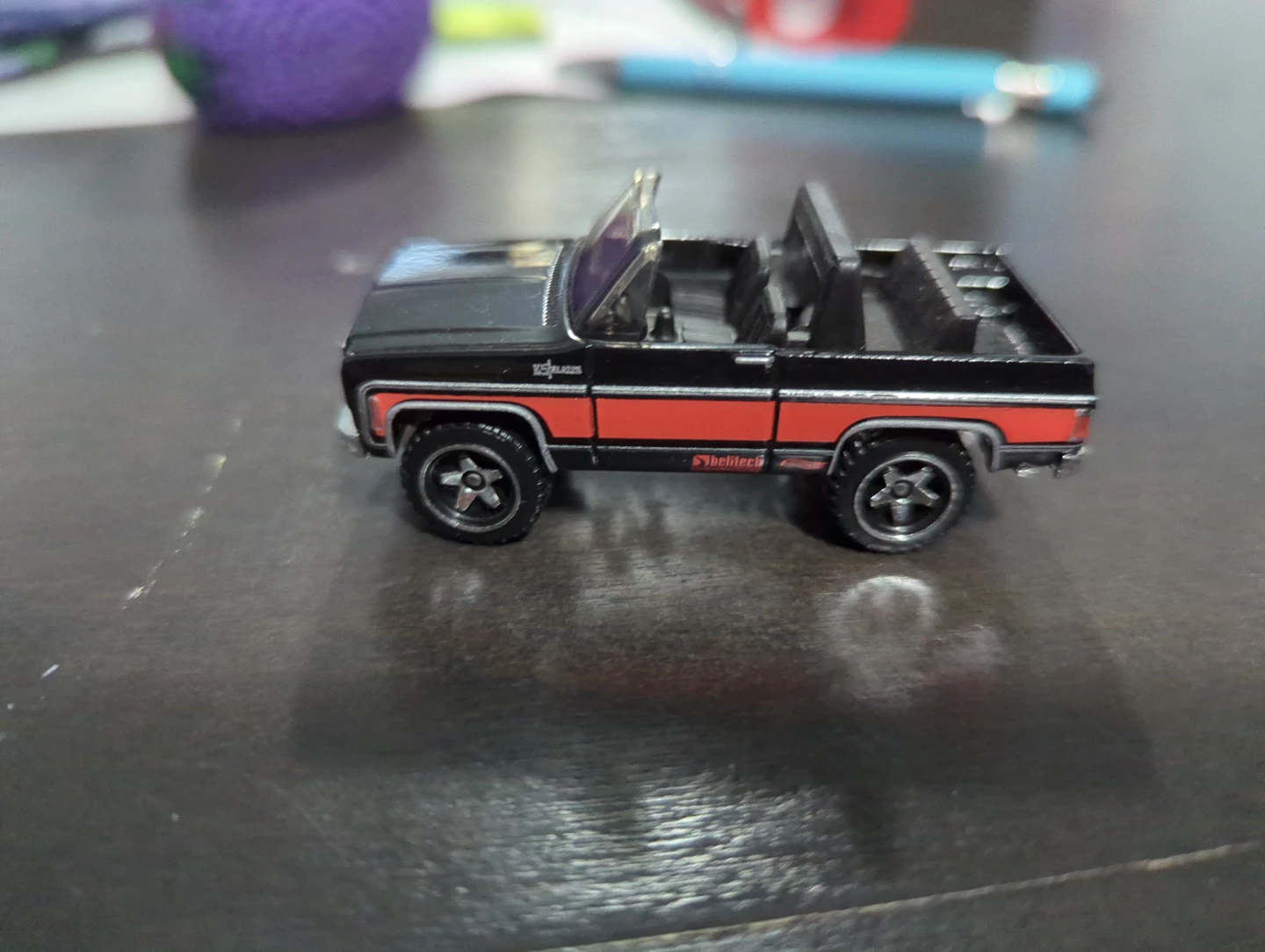 Black and Red Blazer Die-Cast Toy Car