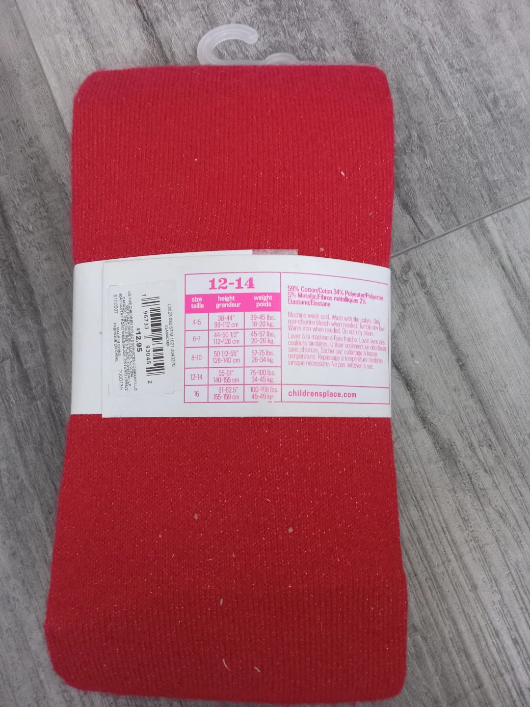 The Children's Place Red Tights Size 12-14 - photo 2
