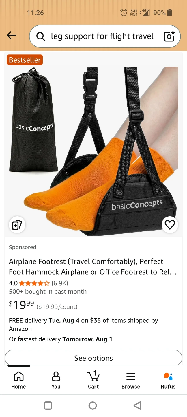 Basic Concepts Airplane Footrest