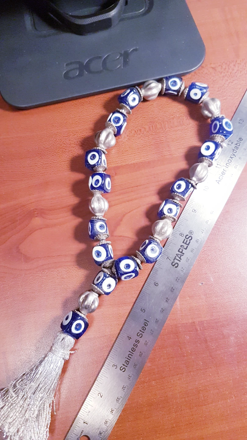 Blue Evil Eye Beaded Heavy Chain - photo 5