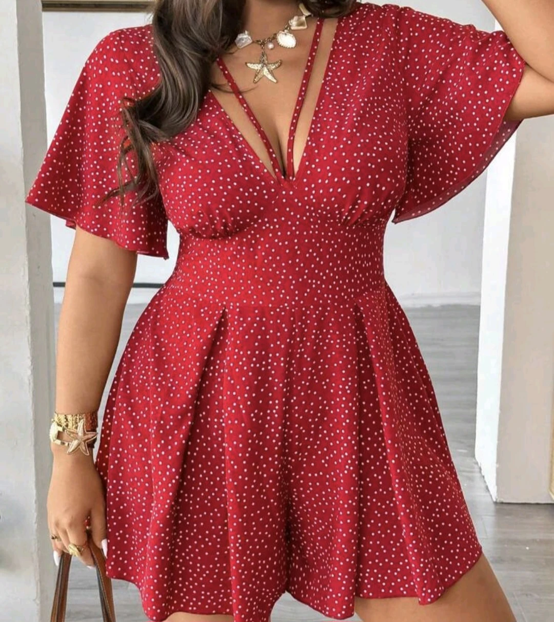 Red Polka Dot Romper