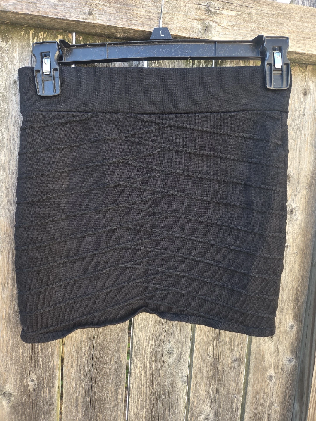 Black Bandage Knit Mini Skirt - photo 3