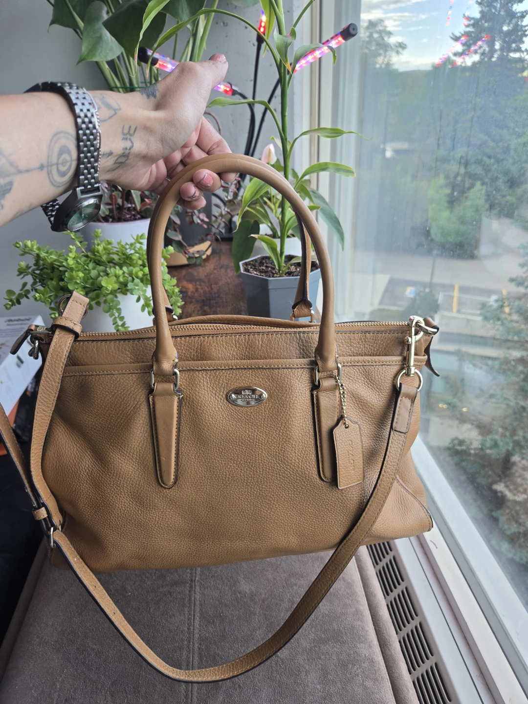 Coach Pebble Leather Tote Bag
