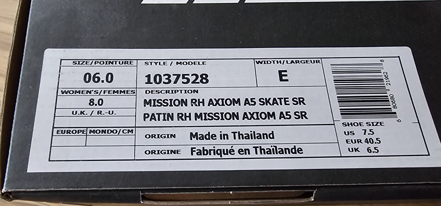 Mission RH Axiom A5 Inline Skates - photo 3