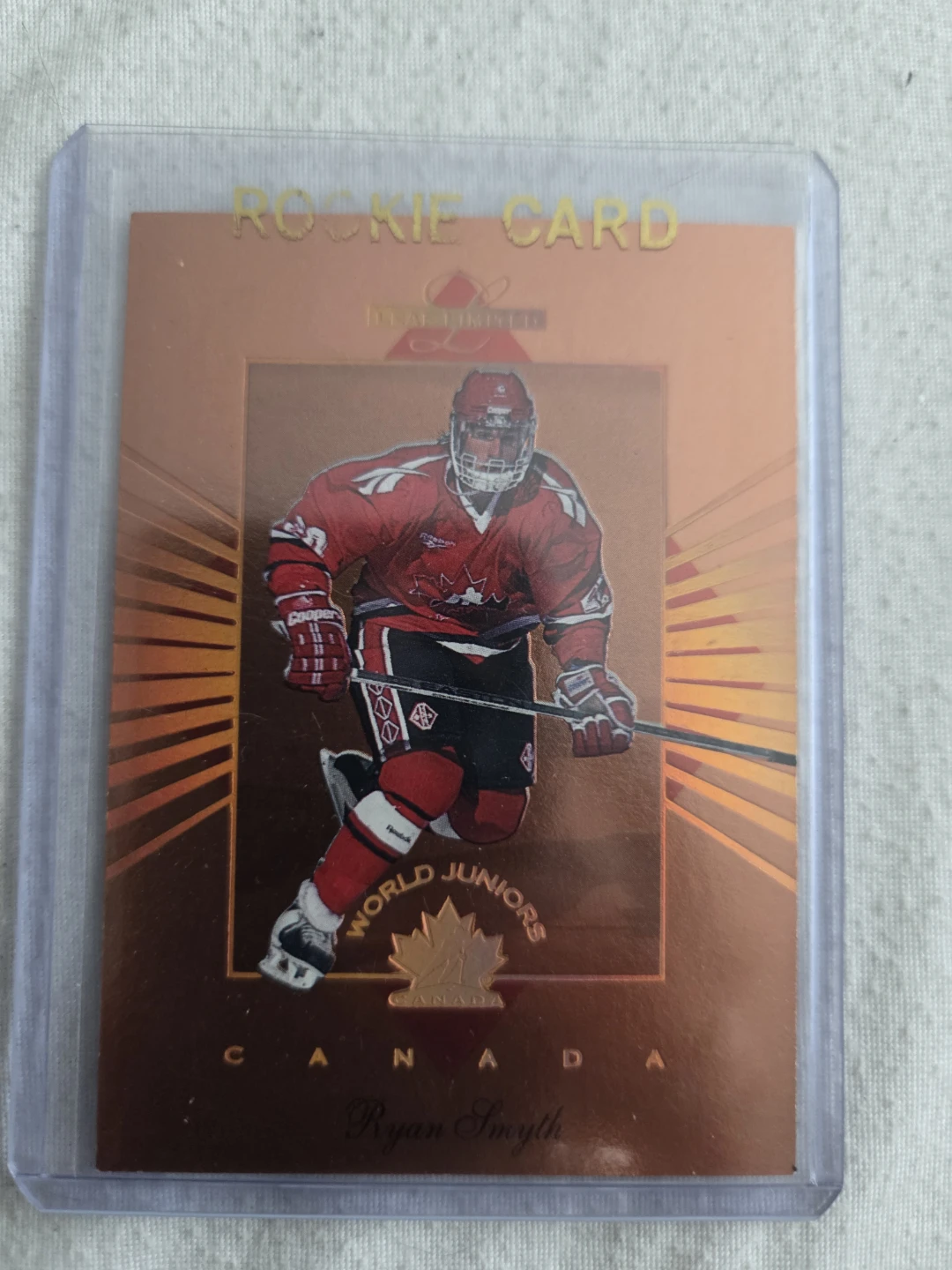 1995 Leaf Limited Ryan Smyth Rookie Card - World Juniors