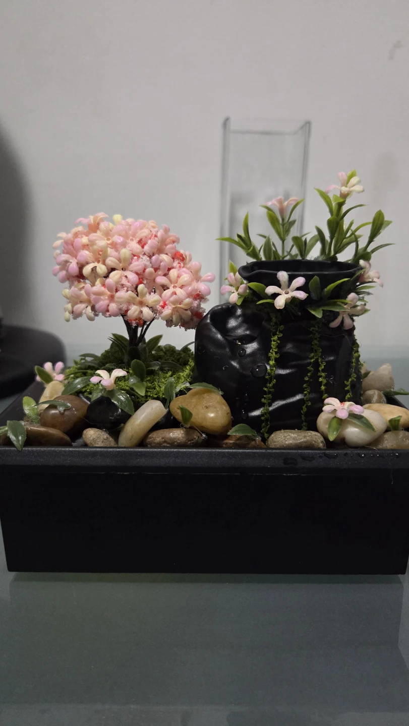 Mini Indoor Water Fountain with Lights - photo 2
