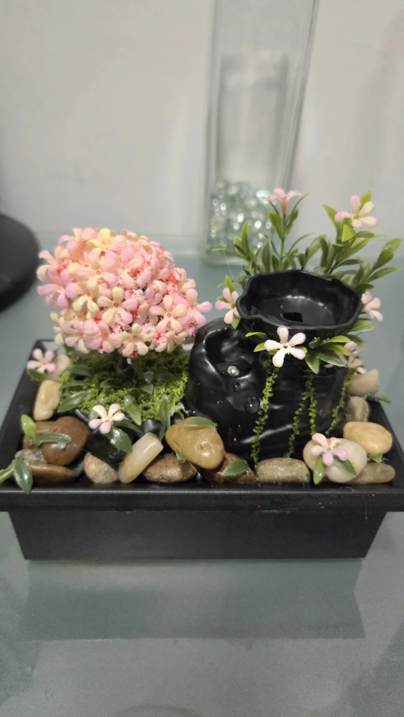 Mini Indoor Water Fountain with Lights - photo 3