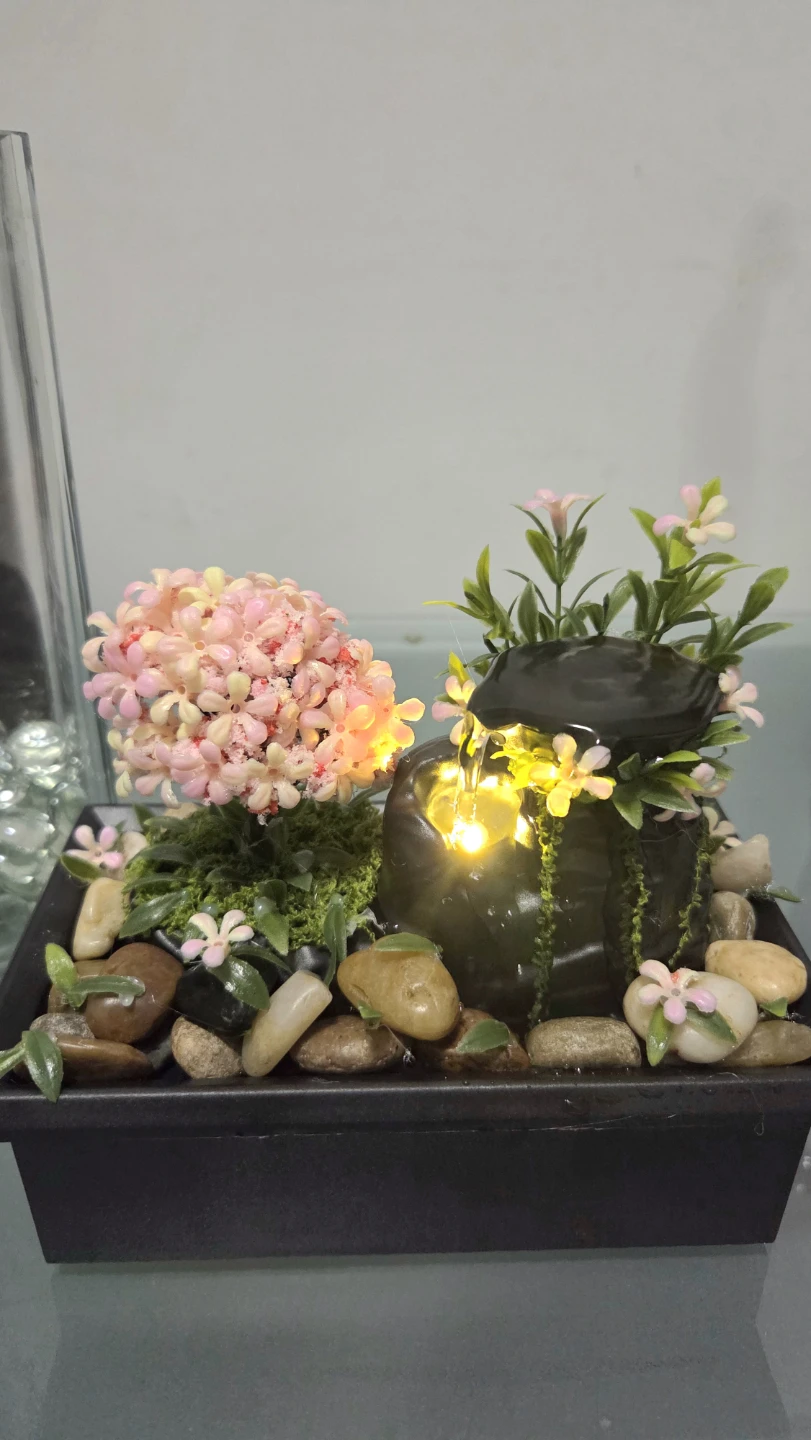 Mini Indoor Water Fountain with Lights - photo 4