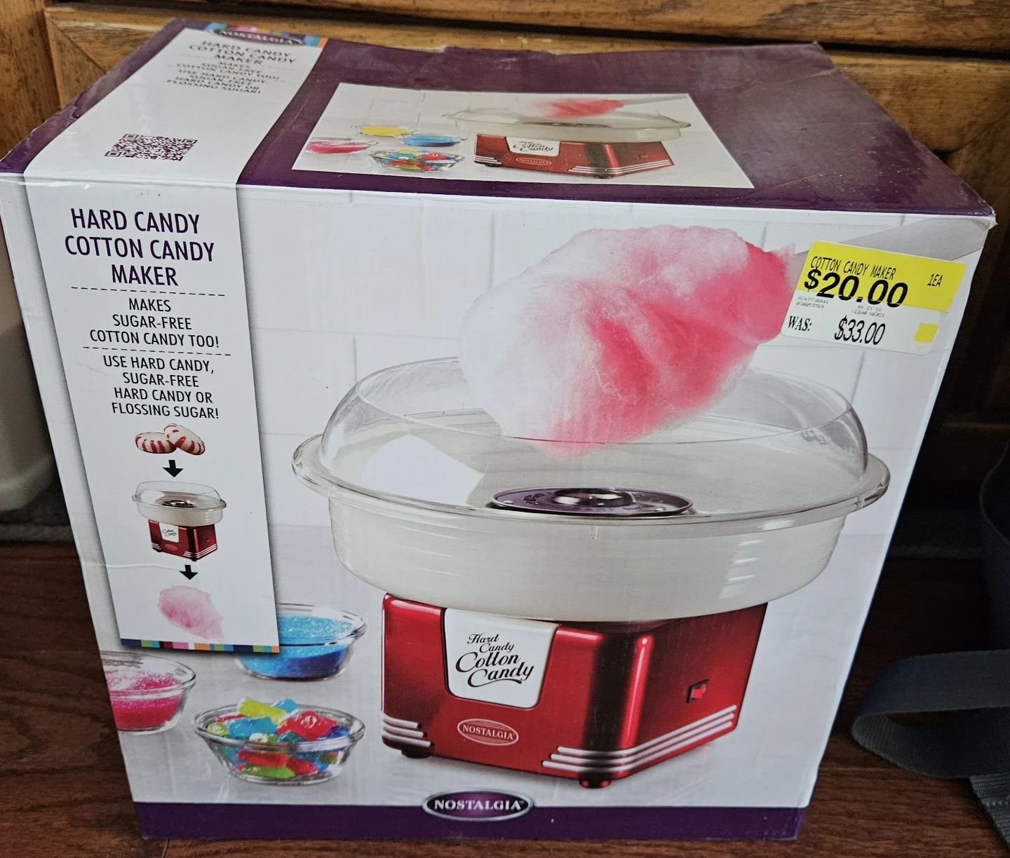 Nostalgia Hard Candy Cotton Candy Maker