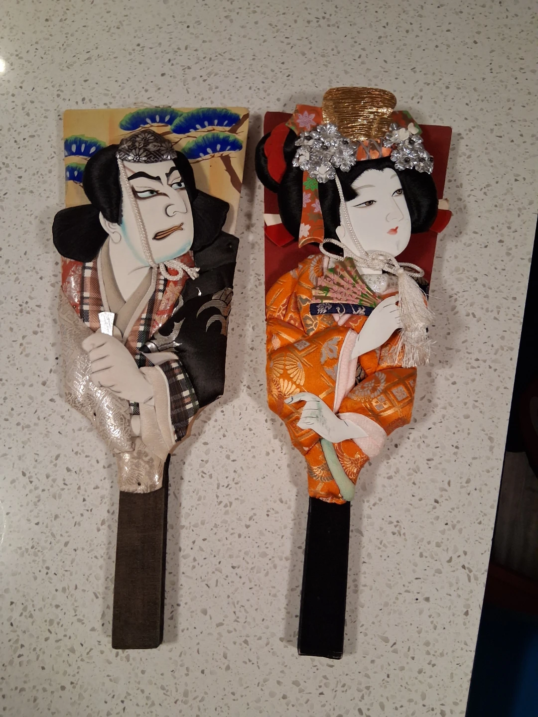 2 large paddle decor