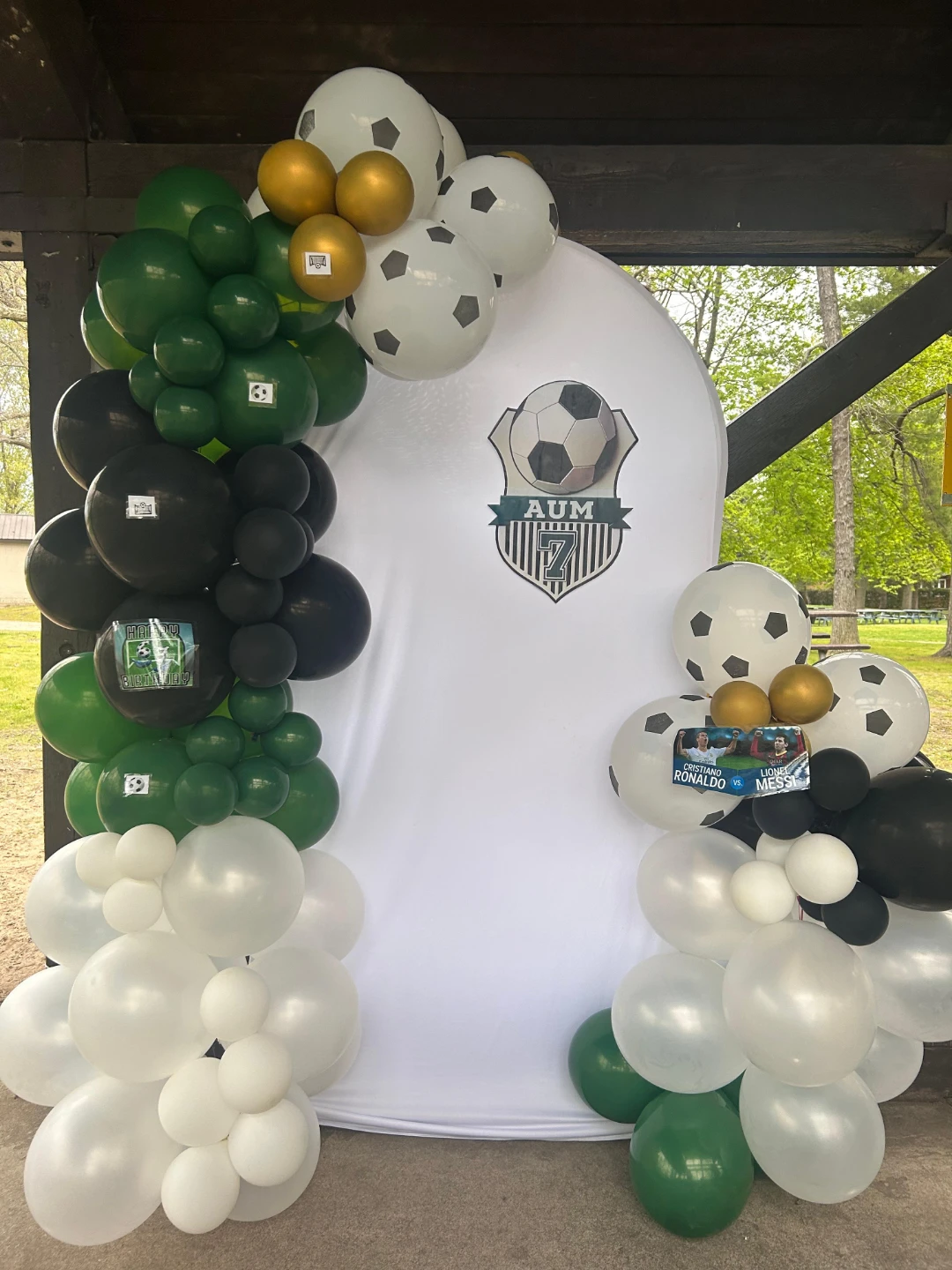 Soccer Balloon Arch and Backdrop - photo 2